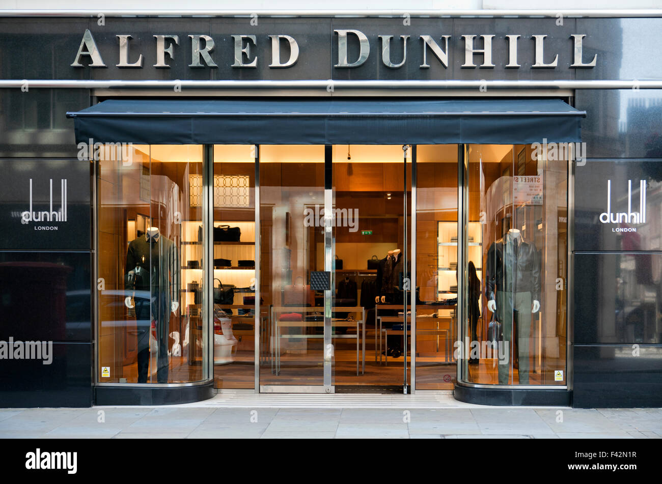 Alfred Dunhill Store on Jermyn Street in London UK Stock Photo