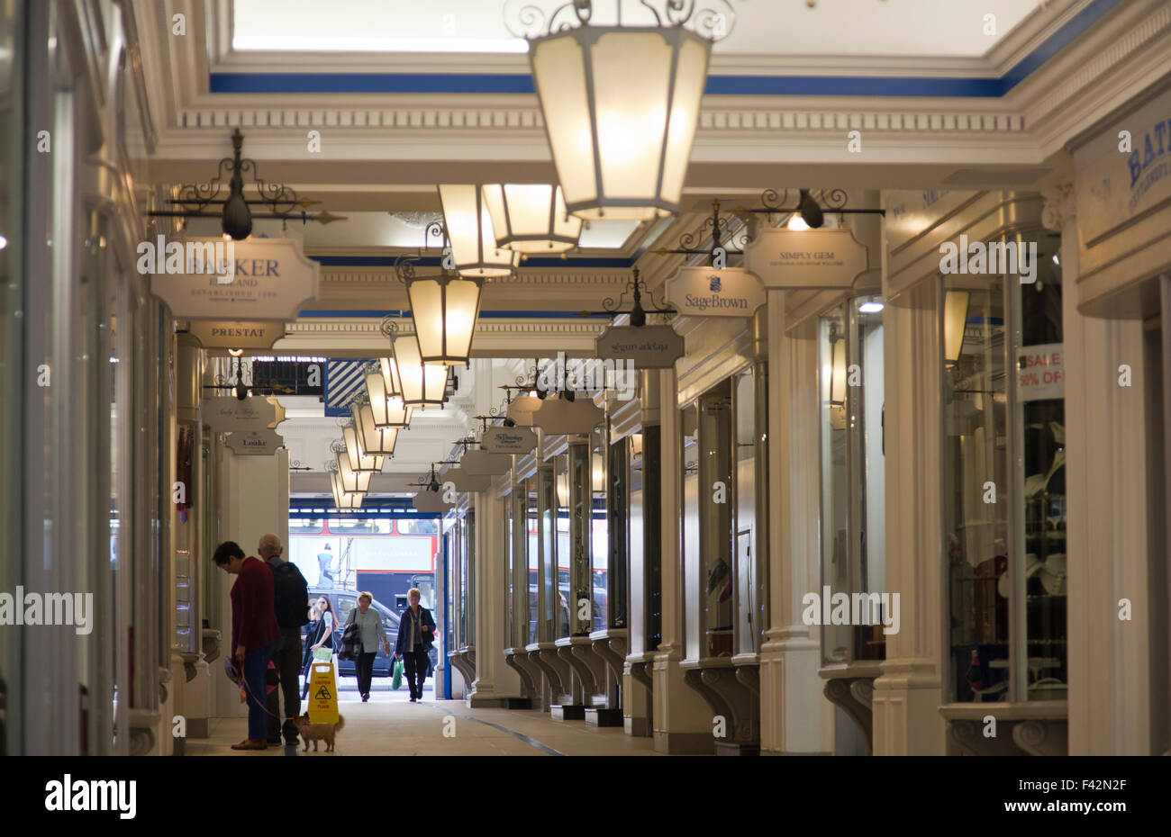 Princes Arcade Boutique Shopping Centre in Piccadilly London UK Stock