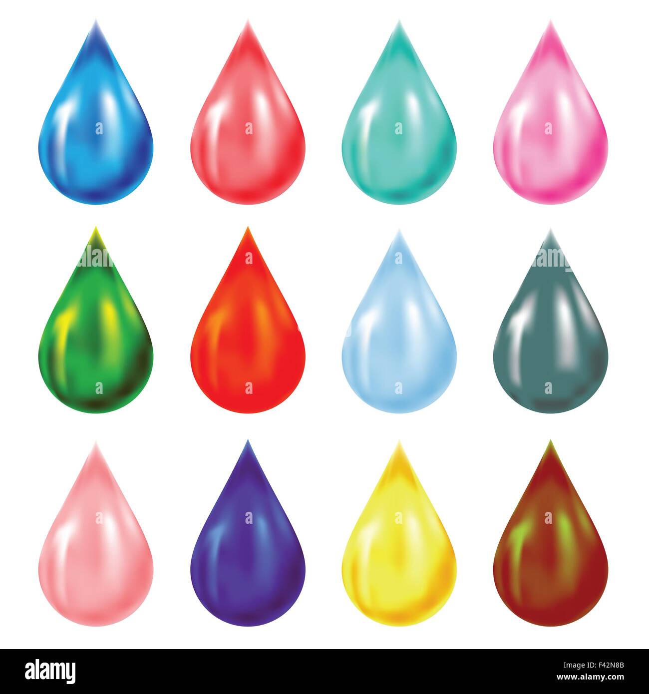 set-of-drops-stock-photo-alamy