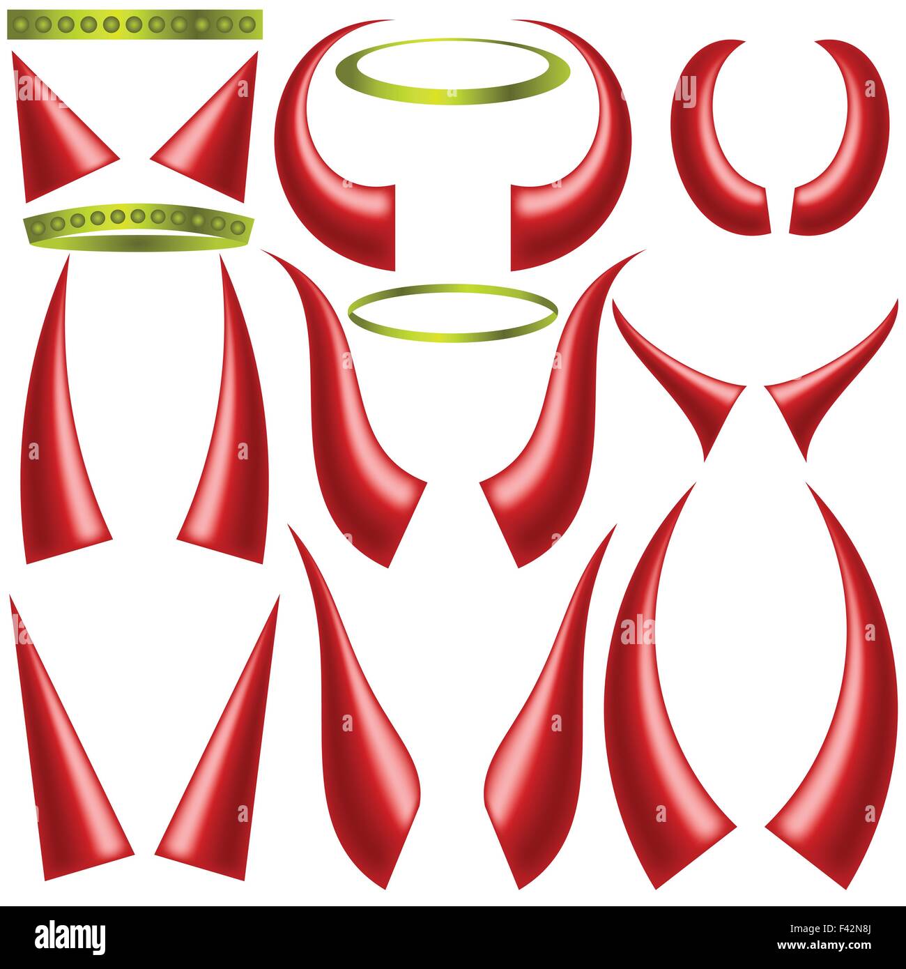 angels halo and devils horns Stock Photo Alamy