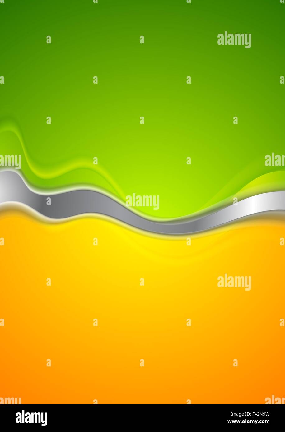 Abstract green and orange background Stock Photo - Alamy