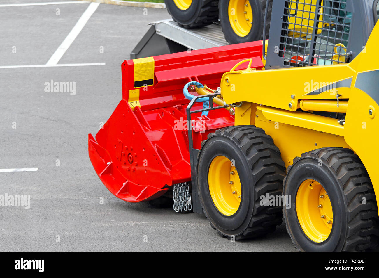 Skid steer attachment Stock Photo Alamy
