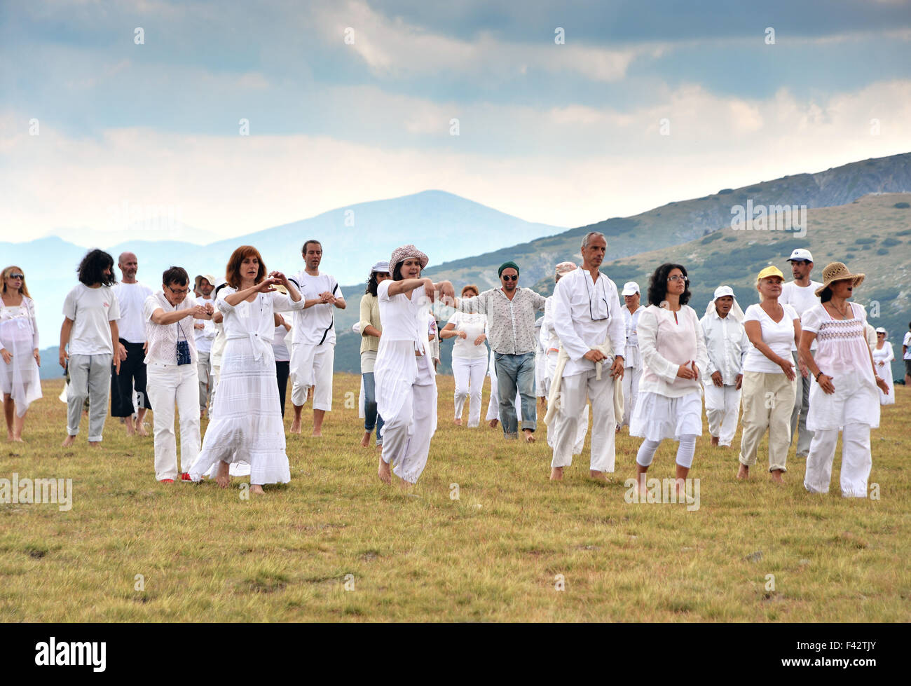 the-white-brotherhood-davonist-followers-in-a-ritual-circle-at-rila