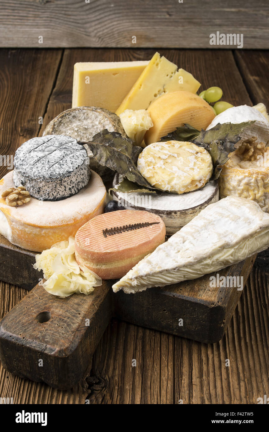 french cheese plate Stock Photo Alamy