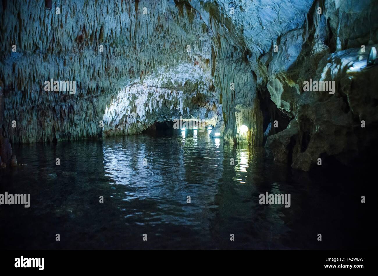 The magnificent and majestic caves of Diros in Greece. A spectacular ...