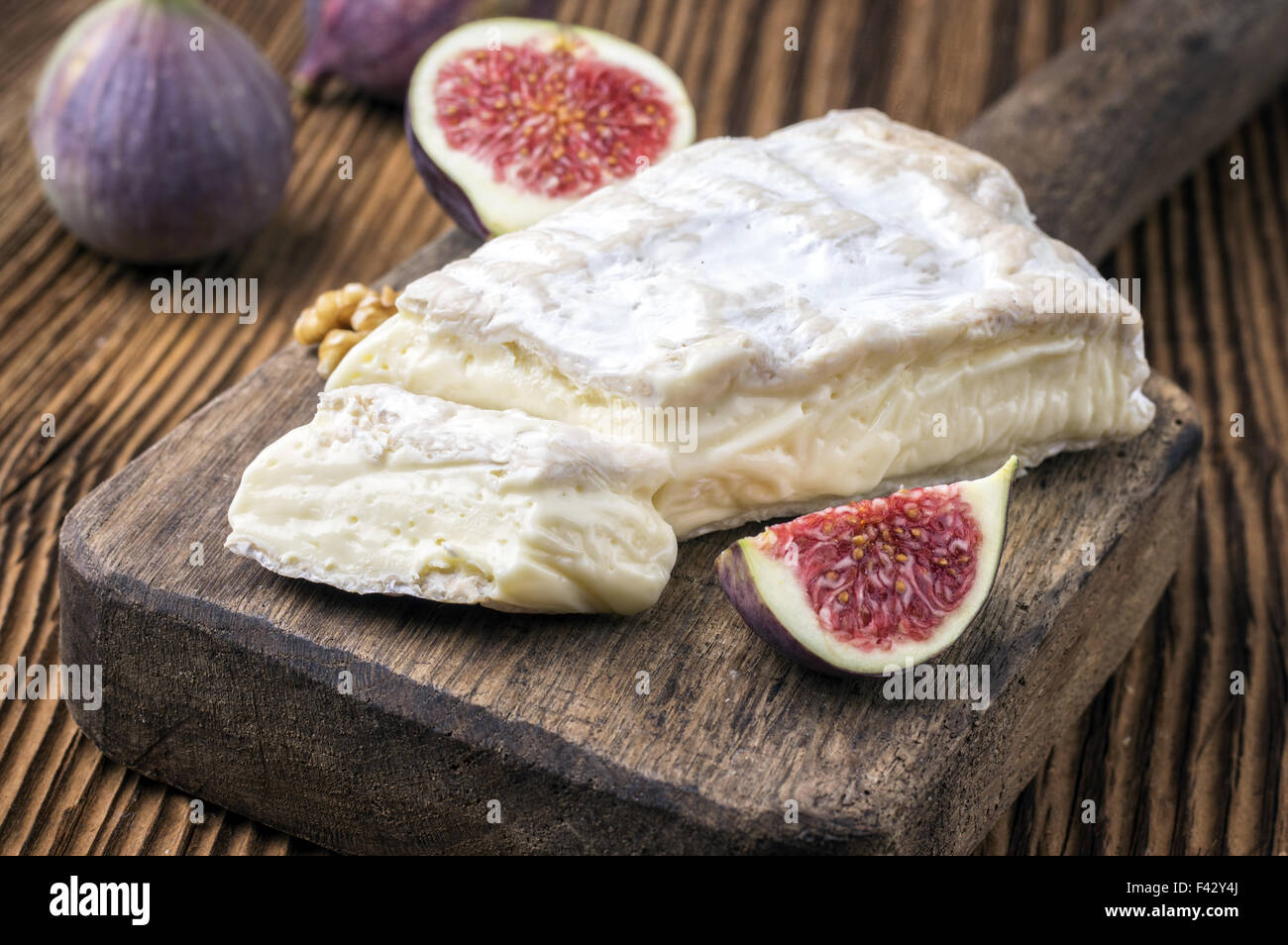 brie soft cheese Stock Photo Alamy