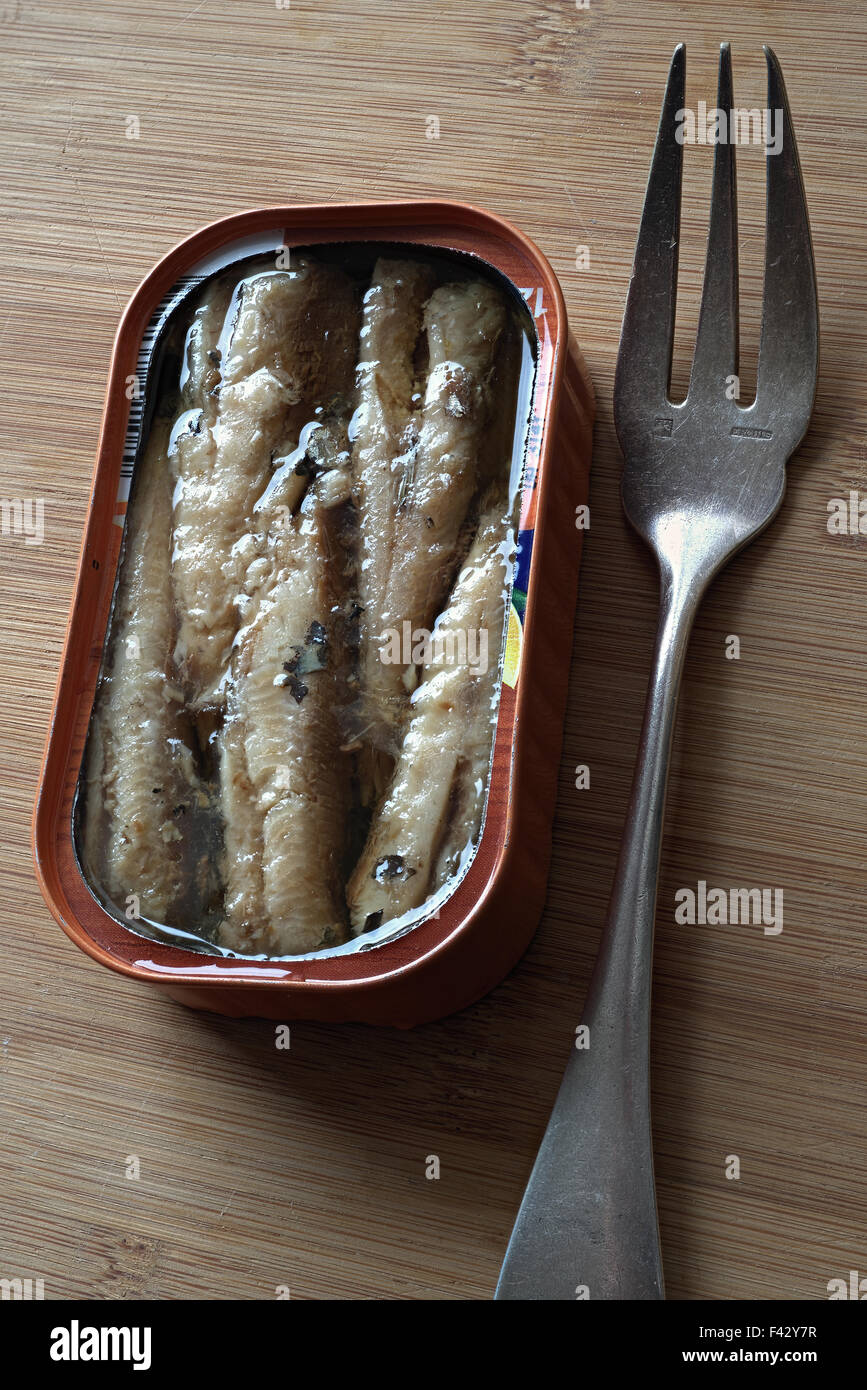 Sardines, Canned Stock Photo