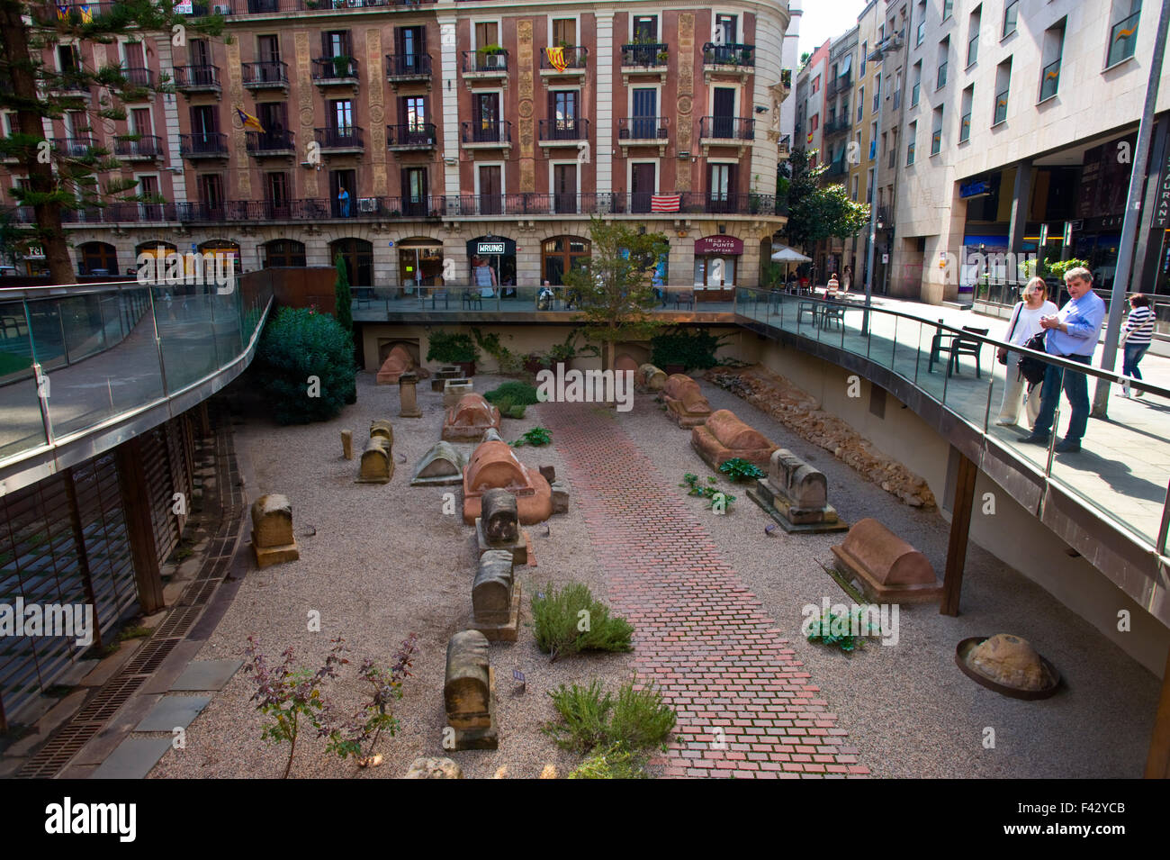 Muhba Via Sepulcral Romana Roman Burial Ground In Barcelona Stock Photo Alamy