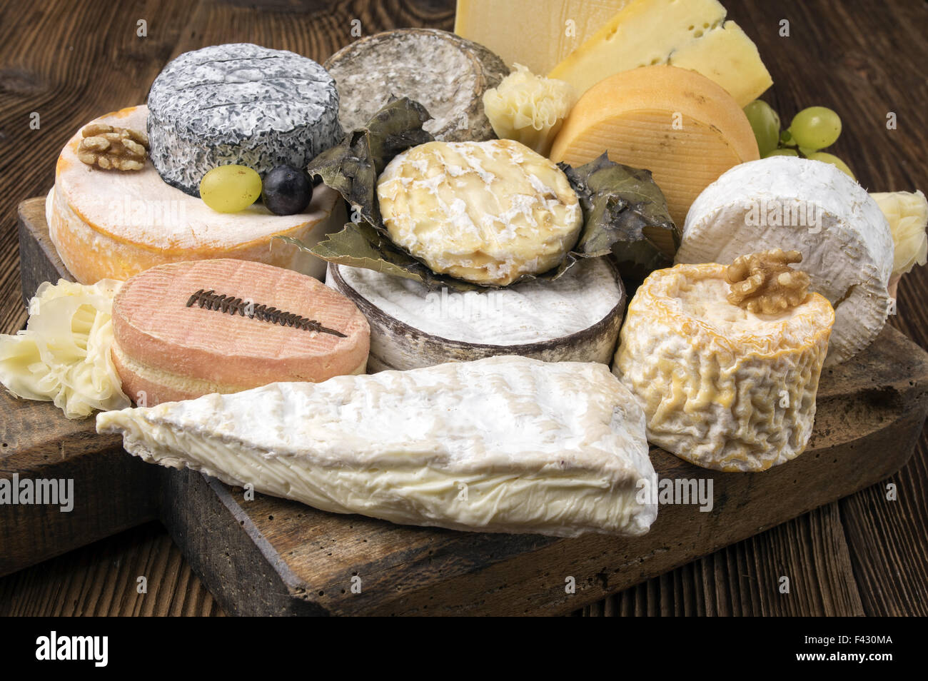 french cheese plate Stock Photo Alamy