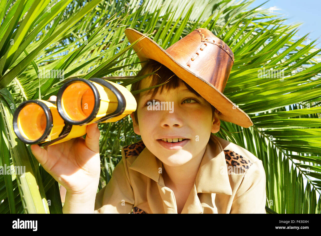 Adventurer boy Stock Photo