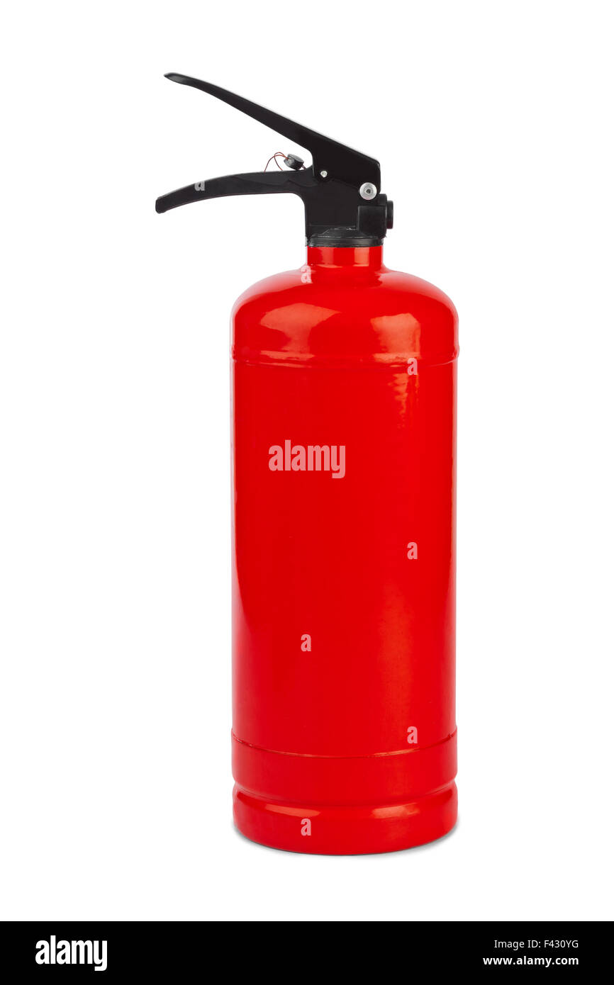 Red fire extinguisher Stock Photo