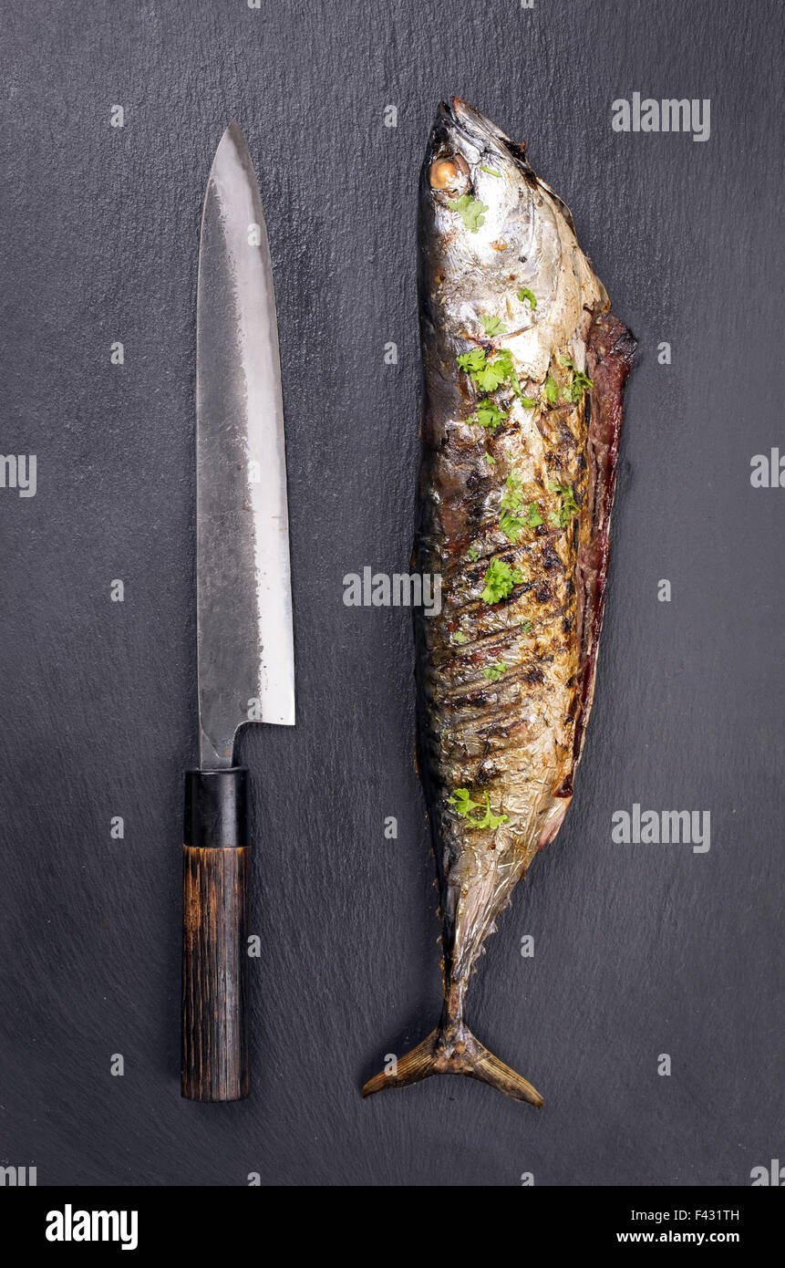 grilled fish Stock Photo