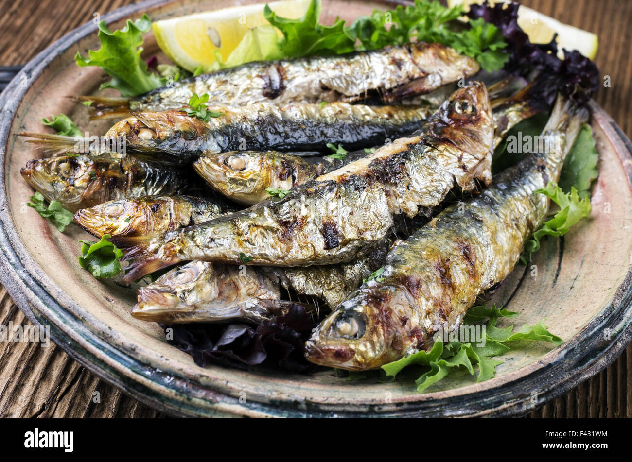 Traditional portugal food sardines hires stock photography and images