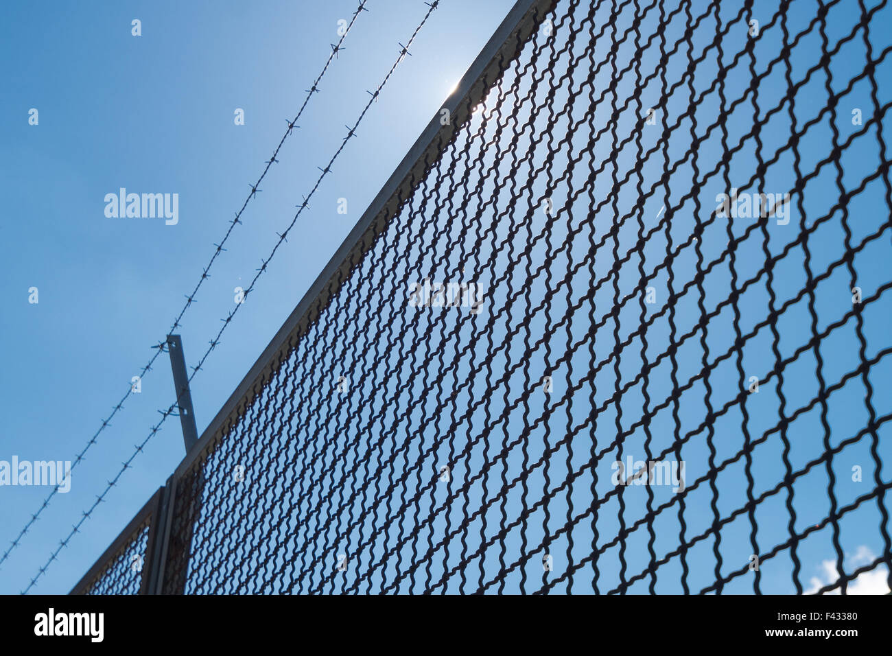 Wire fence Stock Photo