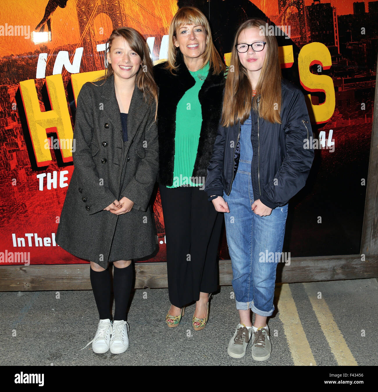 London, UK. Fay Ripley and daughters at 'In The Heights' press night ...