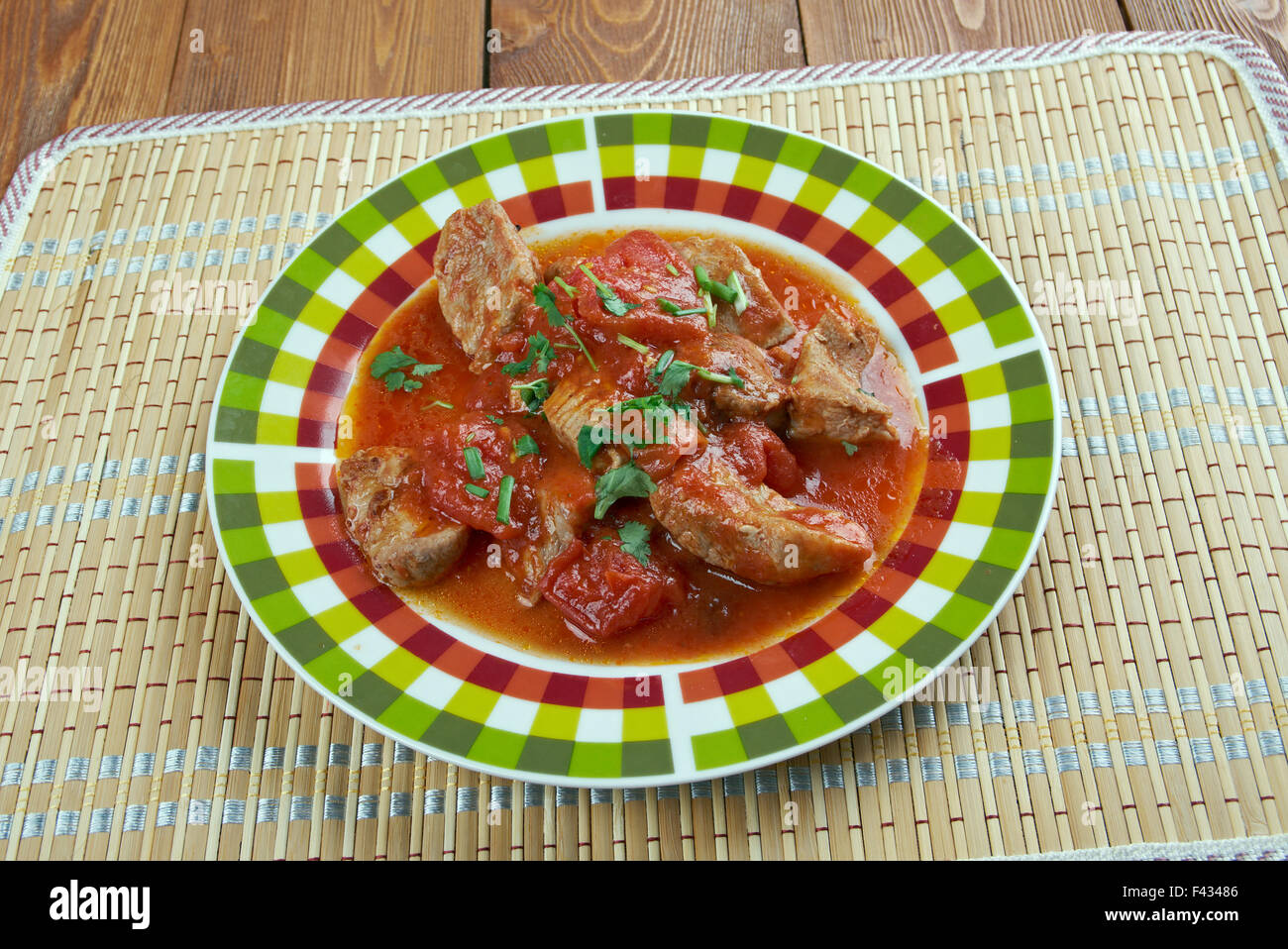 Mexican Grillades and Grits Stock Photo Alamy