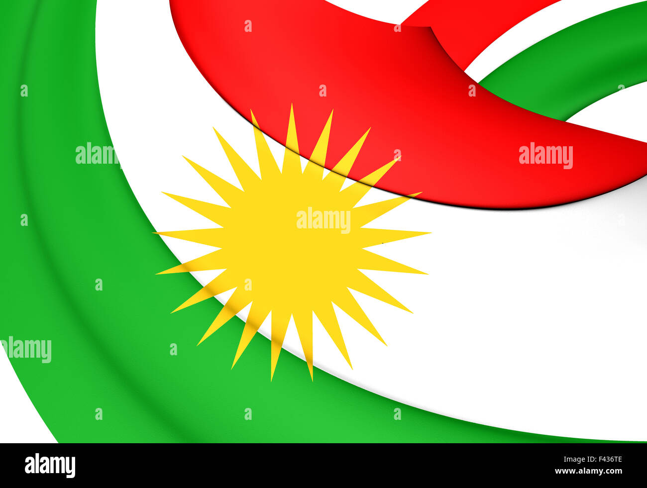 Flag of Kurdistan Stock Photo Alamy
