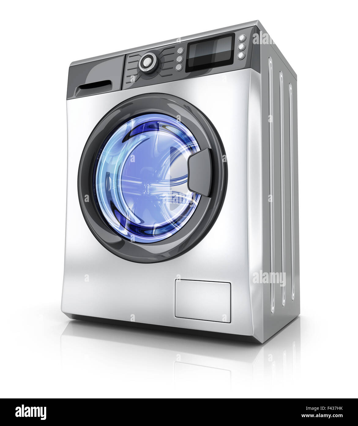 Modern washer on white background (done in 3d) Stock Photo