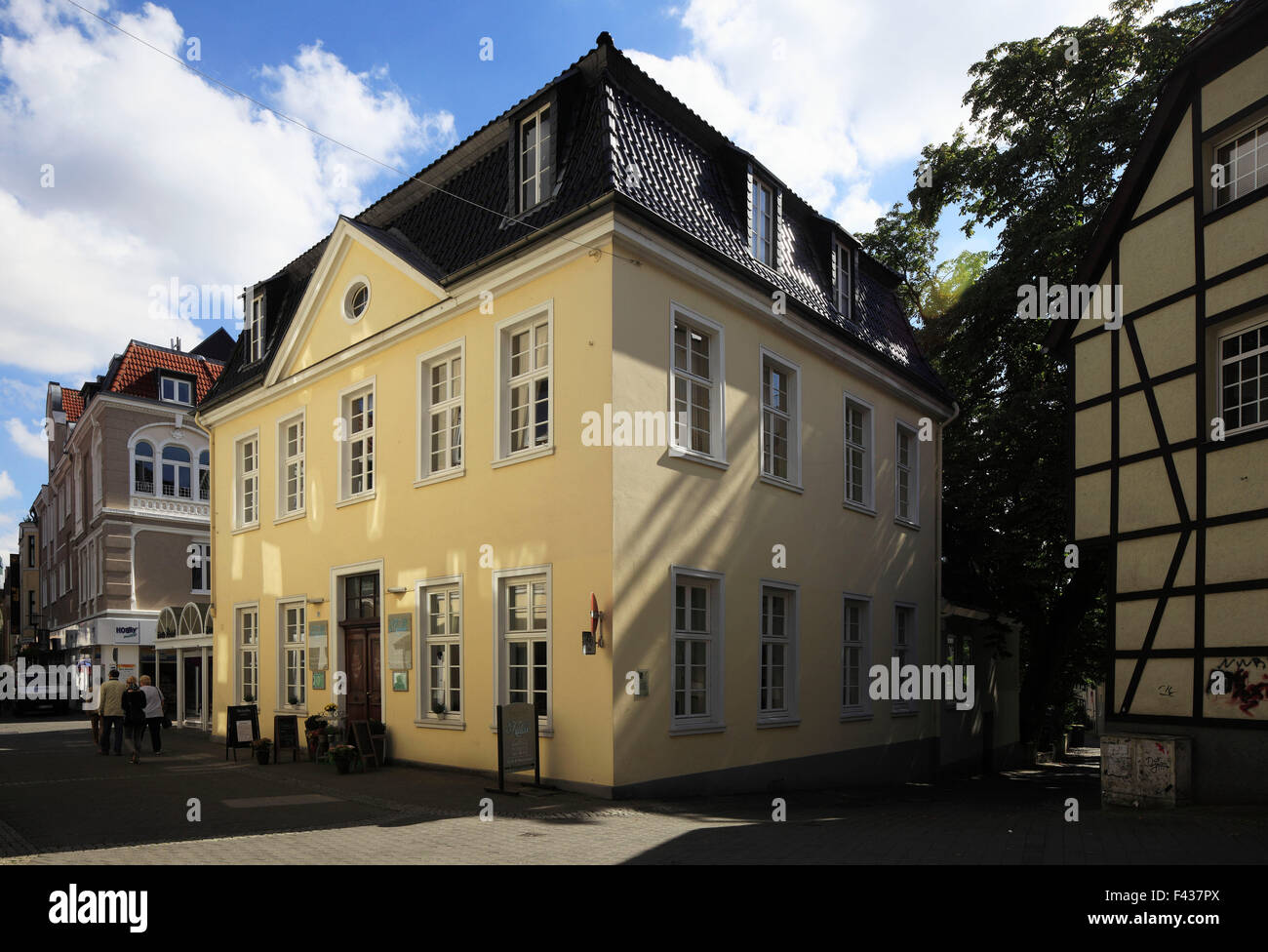 Klassizistisches Wohnhaus, Leinenweberhaus Wueller in Recklinghausen, Ruhrgebiet, Nordrhein-Westfalen Stock Photo