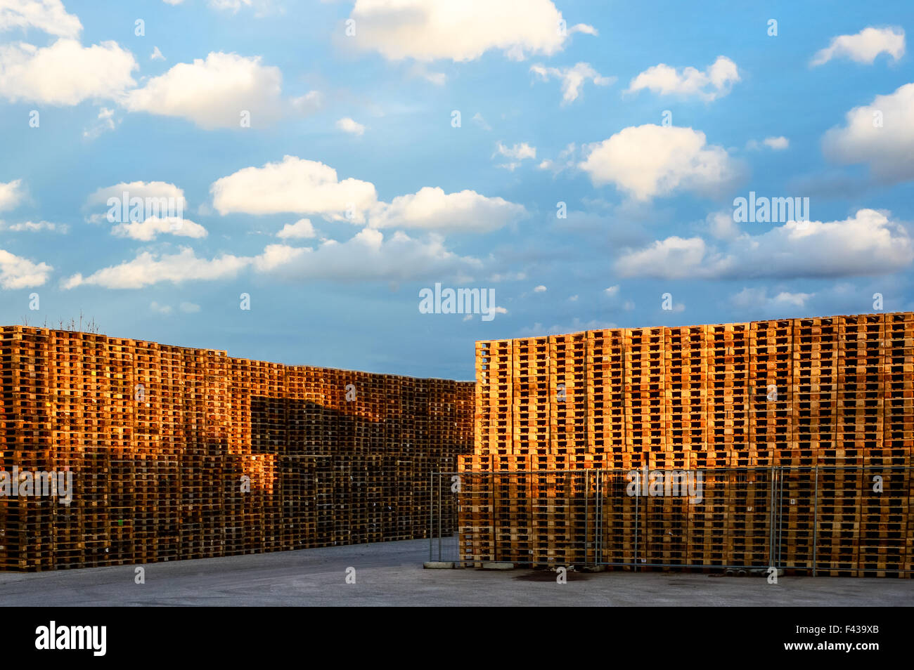 Warehouses for pallets Stock Photo Alamy