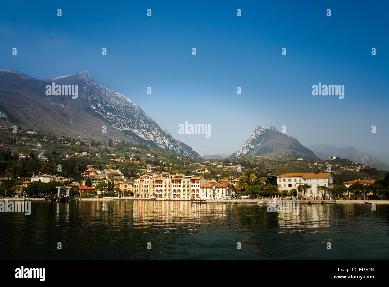 Check-in Toscolano Maderno on Lake Garda Stock Photo
