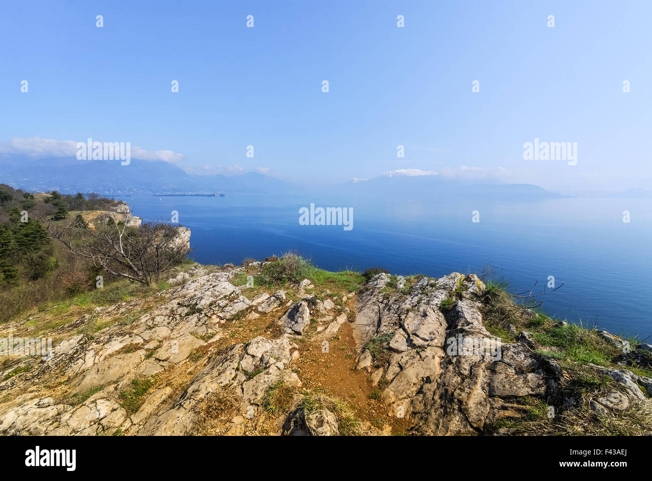View from Manerba Lake Garda Stock Photo