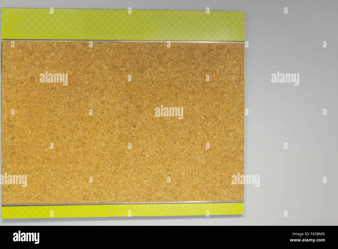 Cork board on a wall Stock Photo Alamy