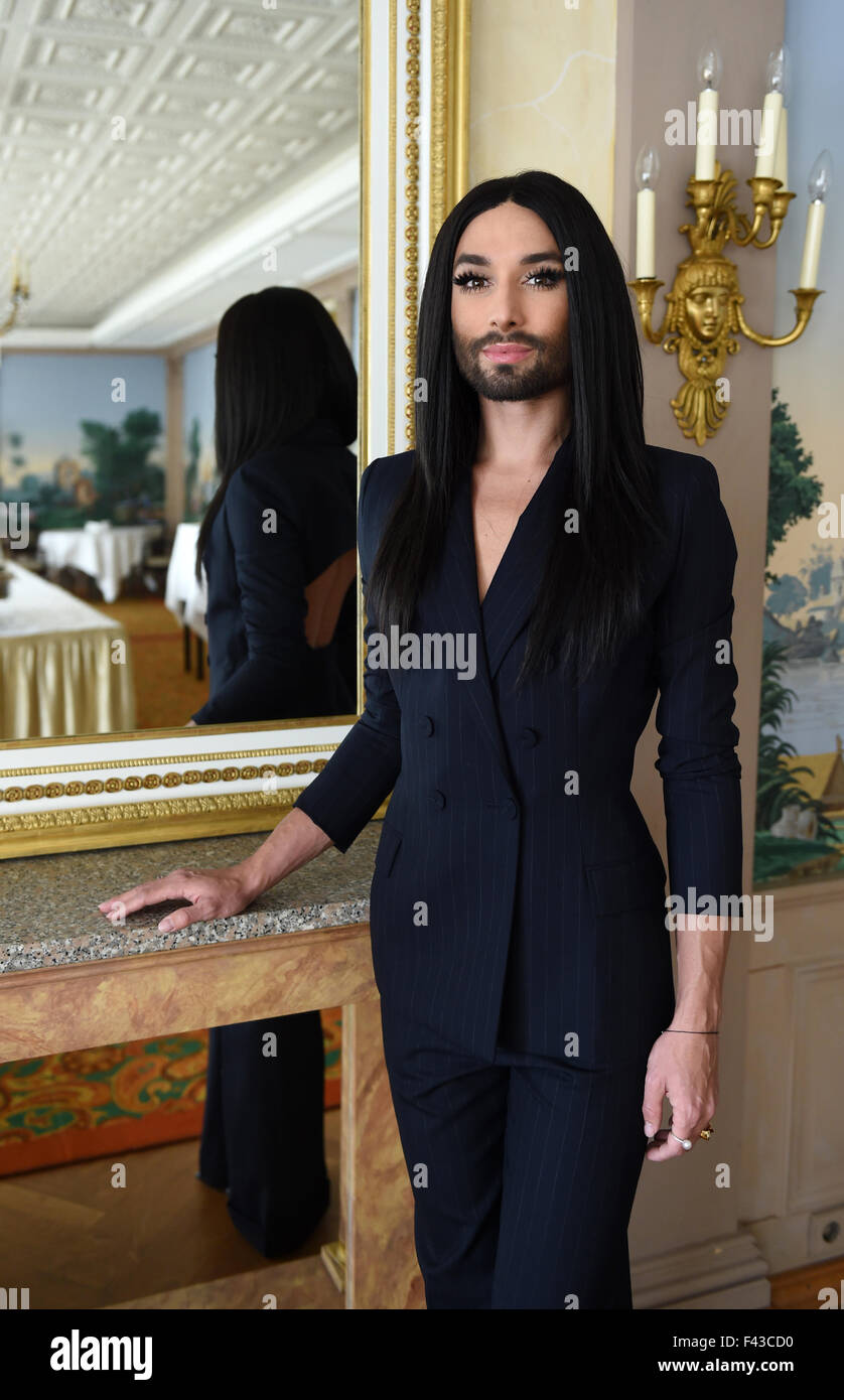 Exclusive: Austrian singer Conchita Wurst poses during a photo shooting ...