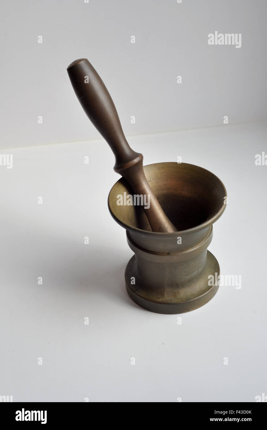 A mortar, and a pestle. Indispensable in the kitchen for a gourmetenthusiast Stock Photo Alamy