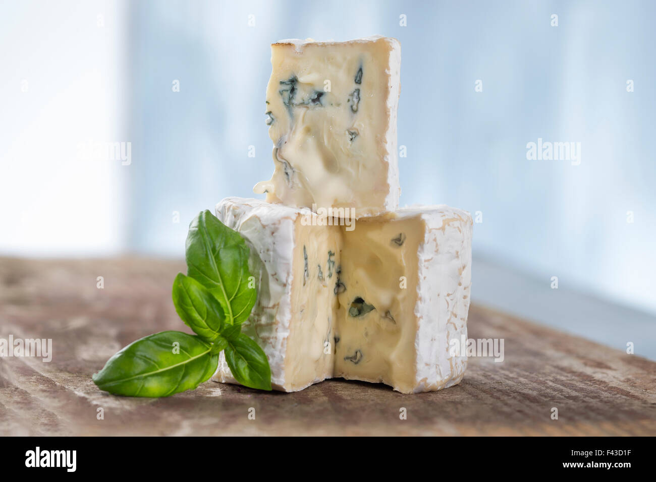 french musty blue cheese from Auvergne Stock Photo Alamy