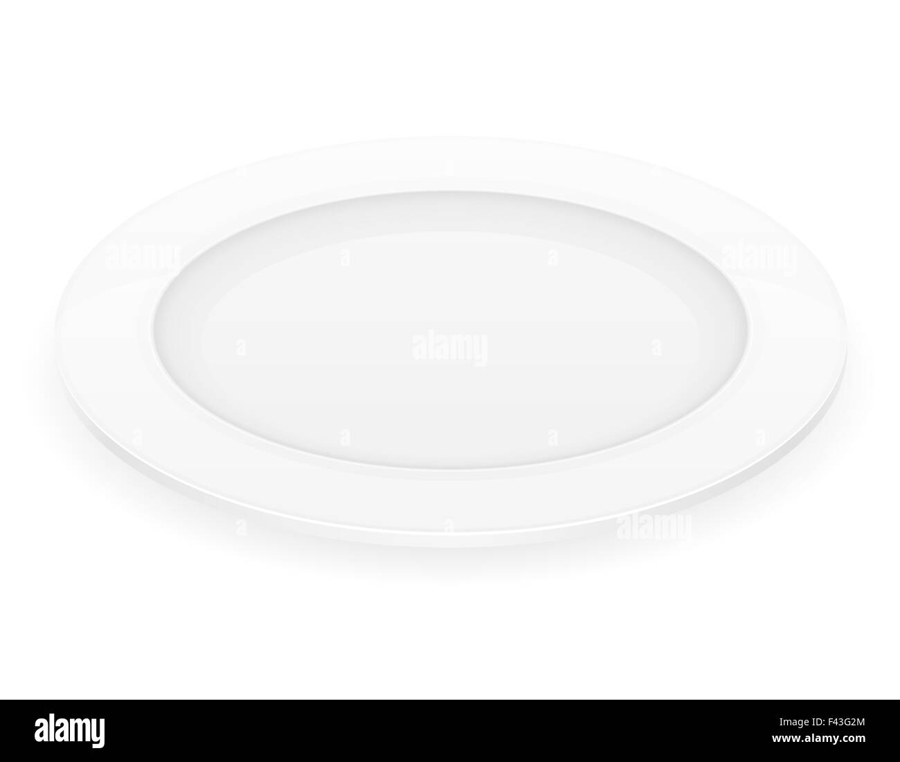porcelain plate illustration isolated on white background Stock Photo ...