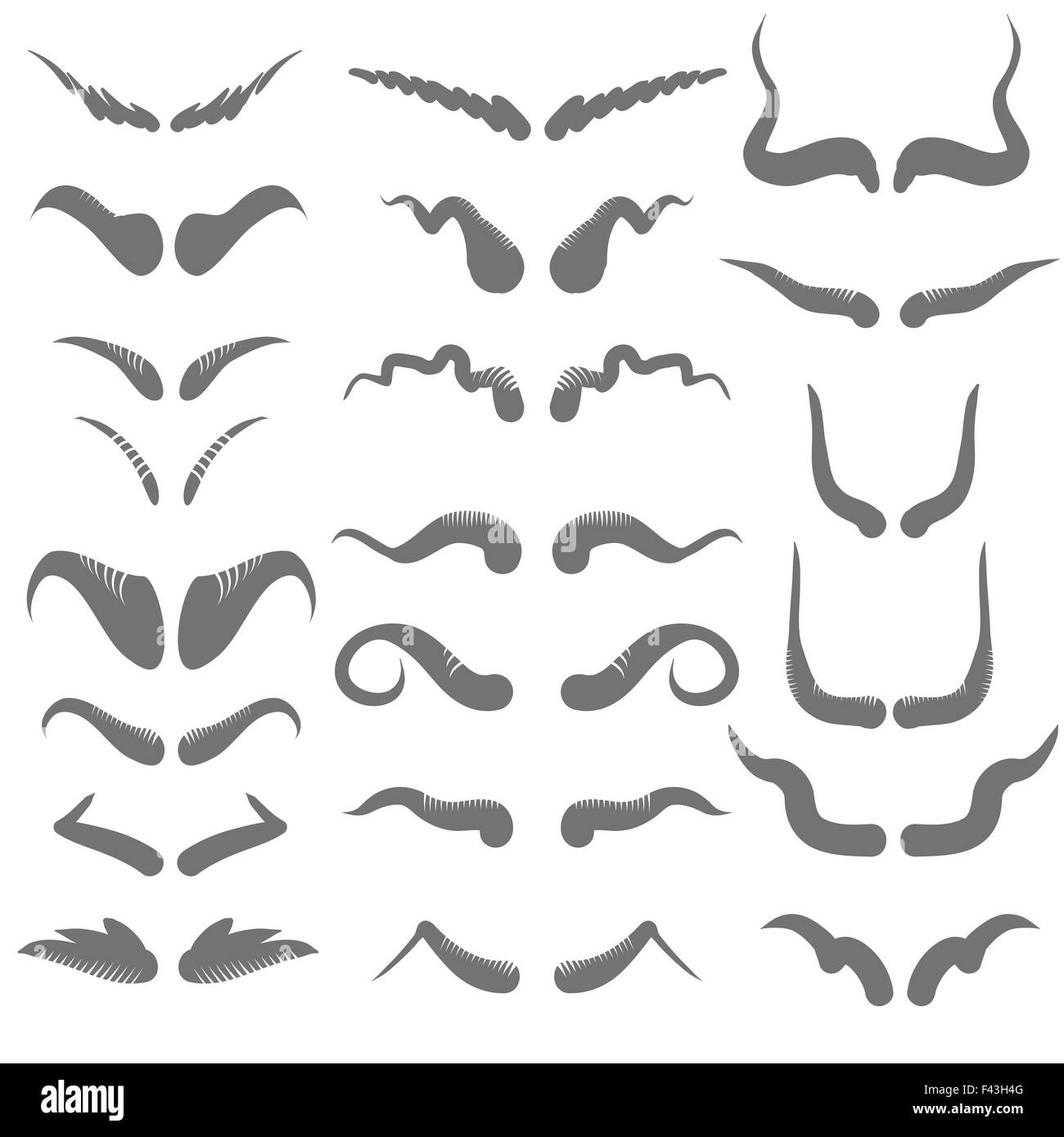 set of horns Stock Photo Alamy