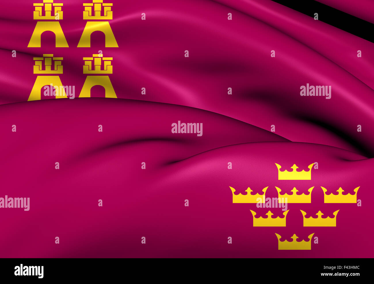 Region of Murcia Flag, Spain Stock Photo Alamy