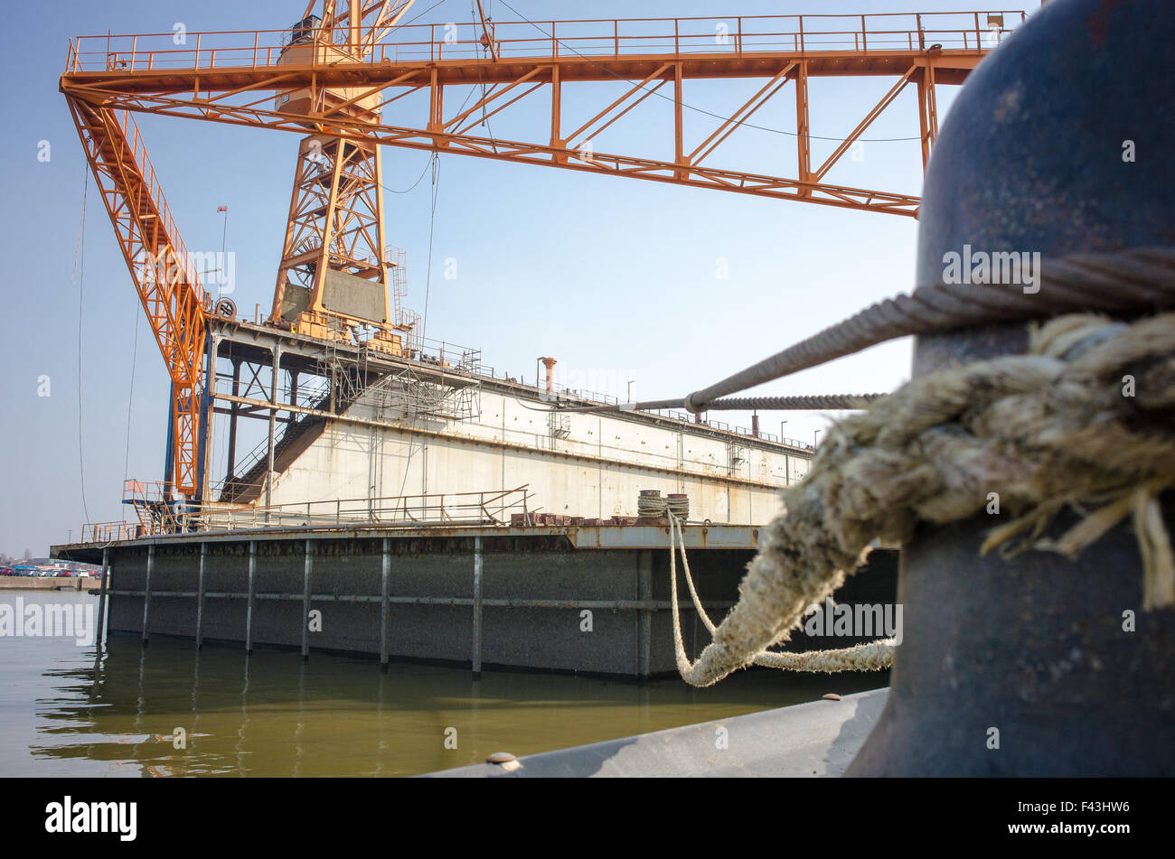 Schwimmdock Stock Photo