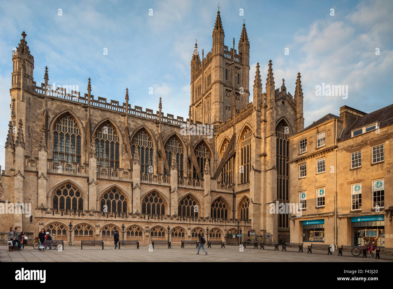 Sunset at Bath Abbey, Somerset, England Stock Photo Alamy