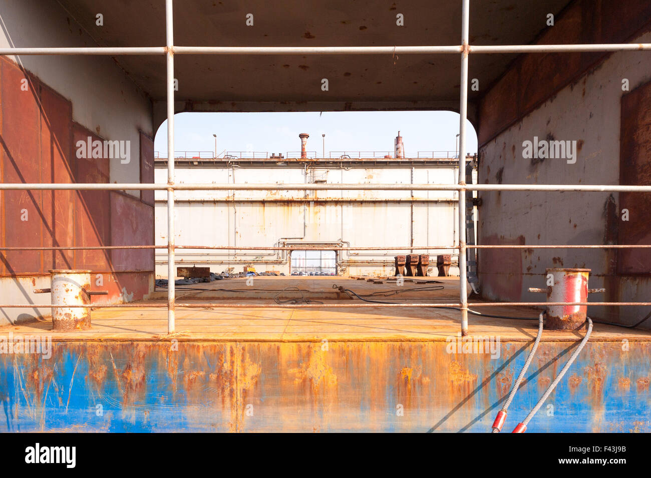 Floating dock Stock Photo