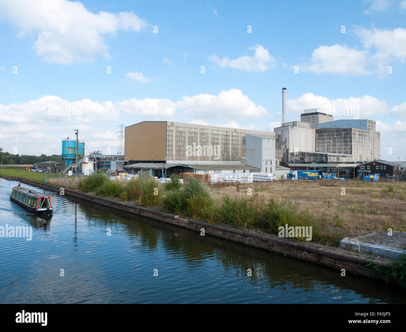 British Salt Factory on the Trent and Mersey Canal in Middlewich Cheshire UK Stock Photo Alamy