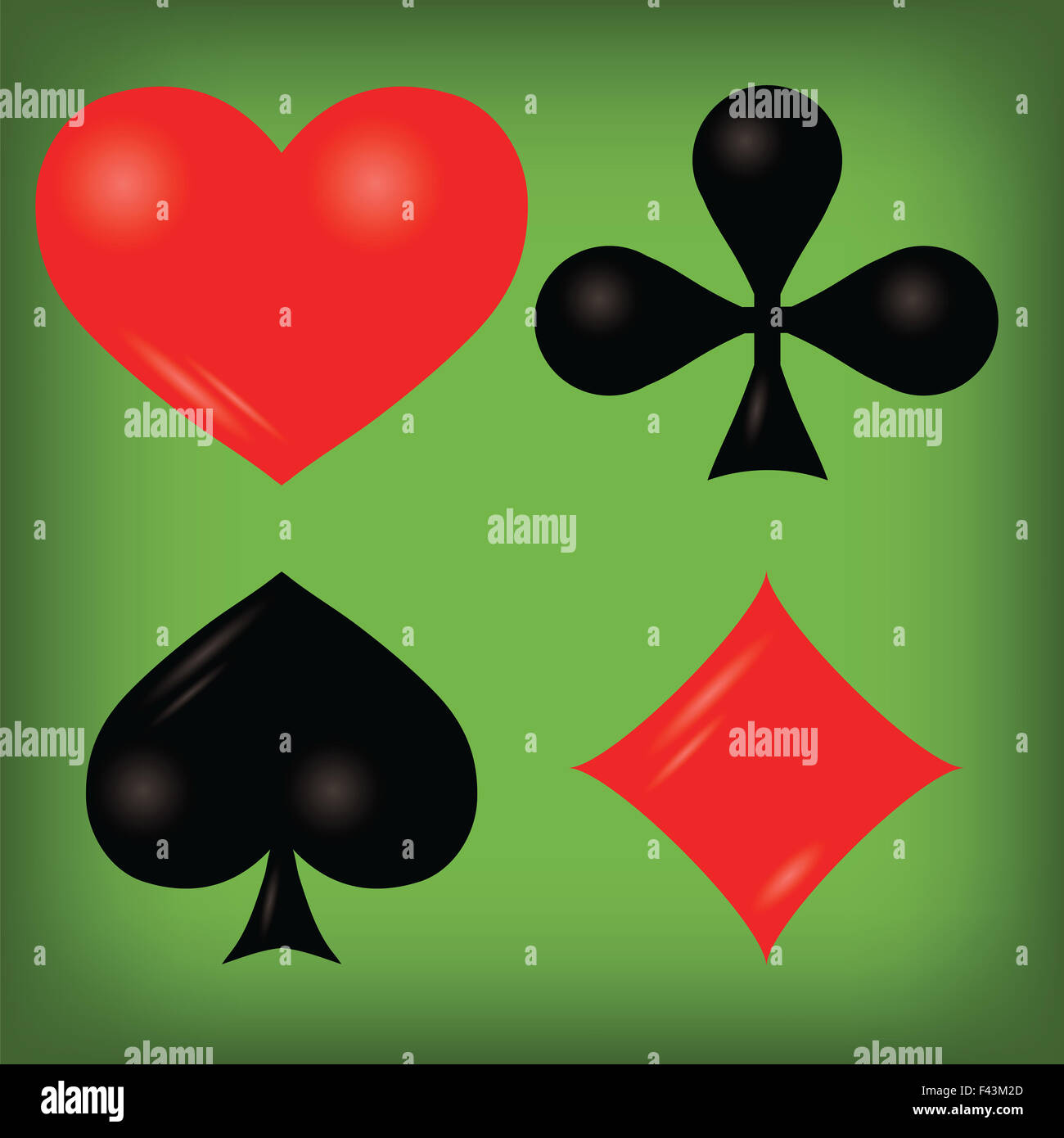 Playing Cards Elements Stock Photo Alamy