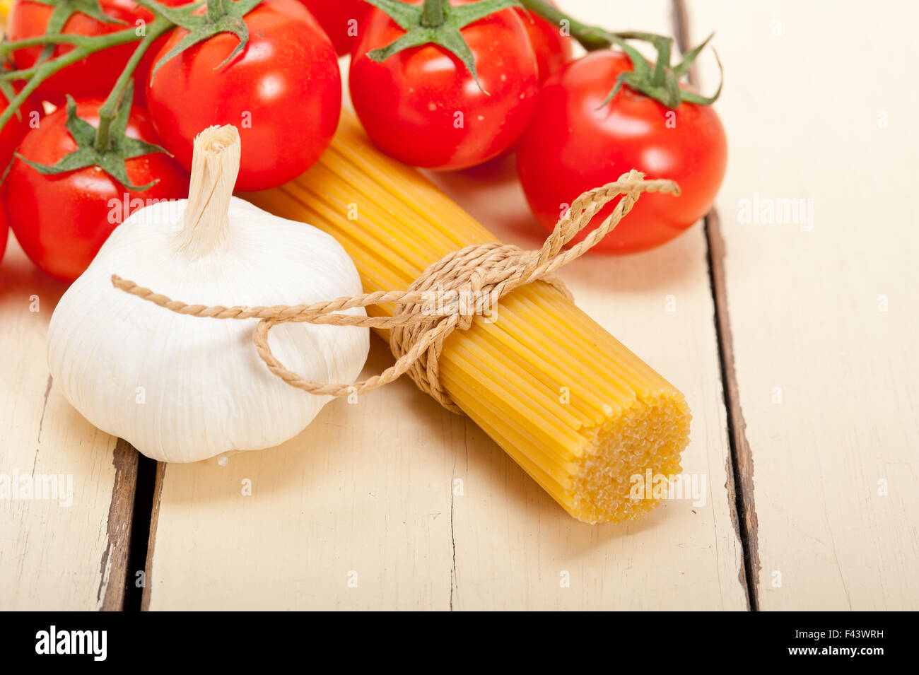 Italian basic pasta ingredients Stock Photo Alamy