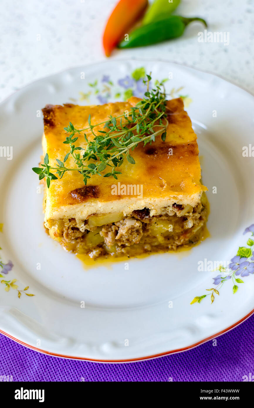 Moussaka hi-res stock photography and images - Alamy