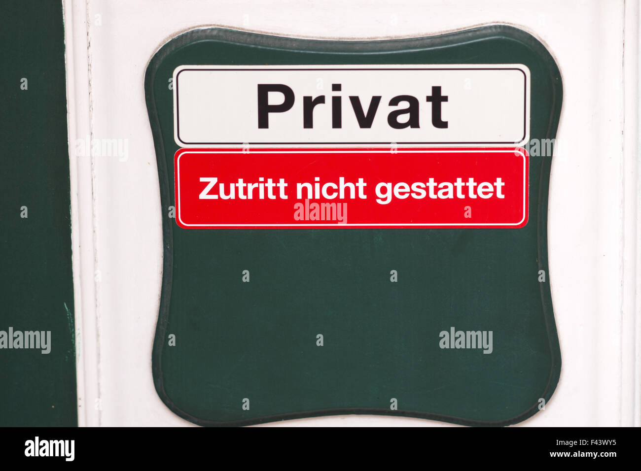 Plate Privat Stock Photo