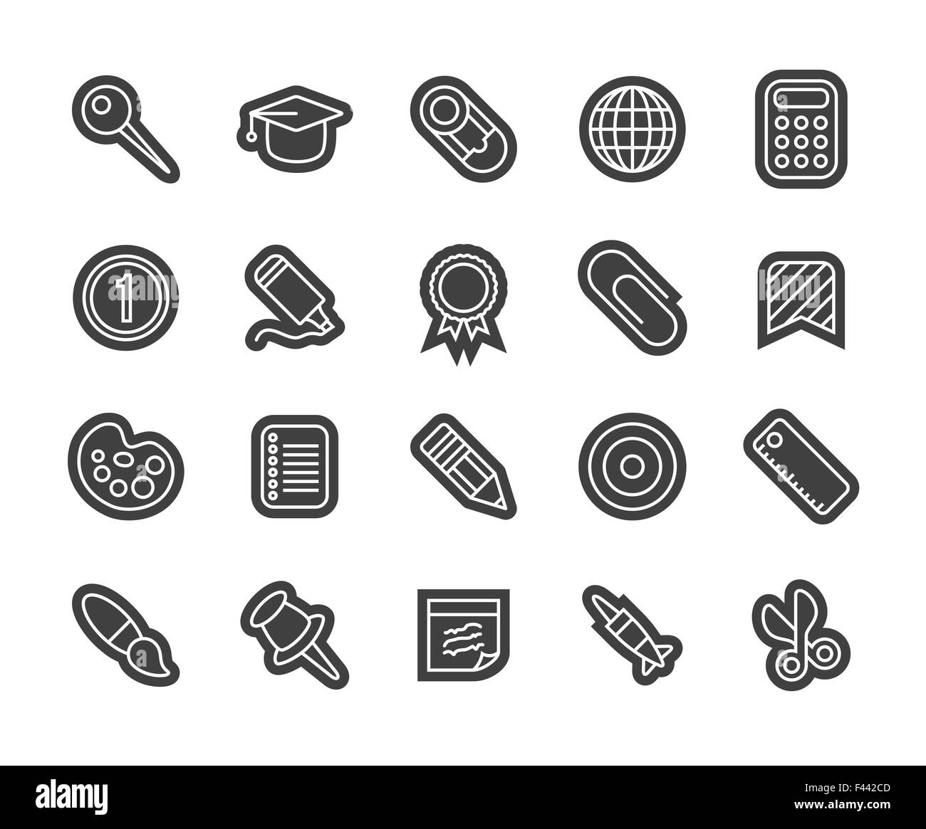 Outline icons thin flat design, modern line stroke style Stock Vector ...