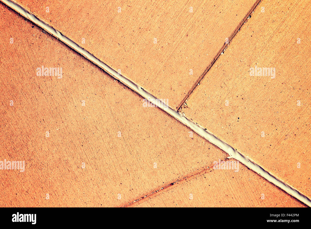 Background made of concrete pavement with regular lines. Stock Photo