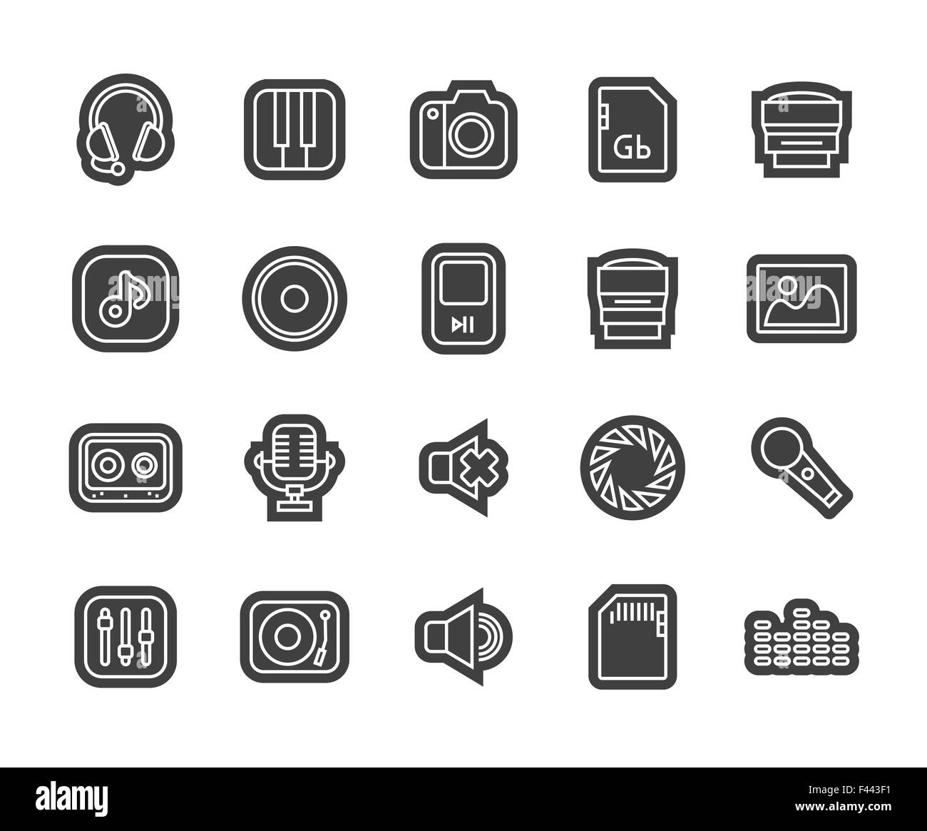 Outline icons thin flat design, modern line stroke style Stock Vector ...