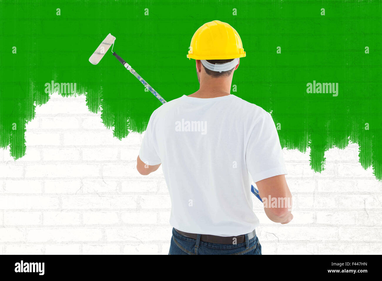 Man using yellow manual hi res stock photography and images alamy