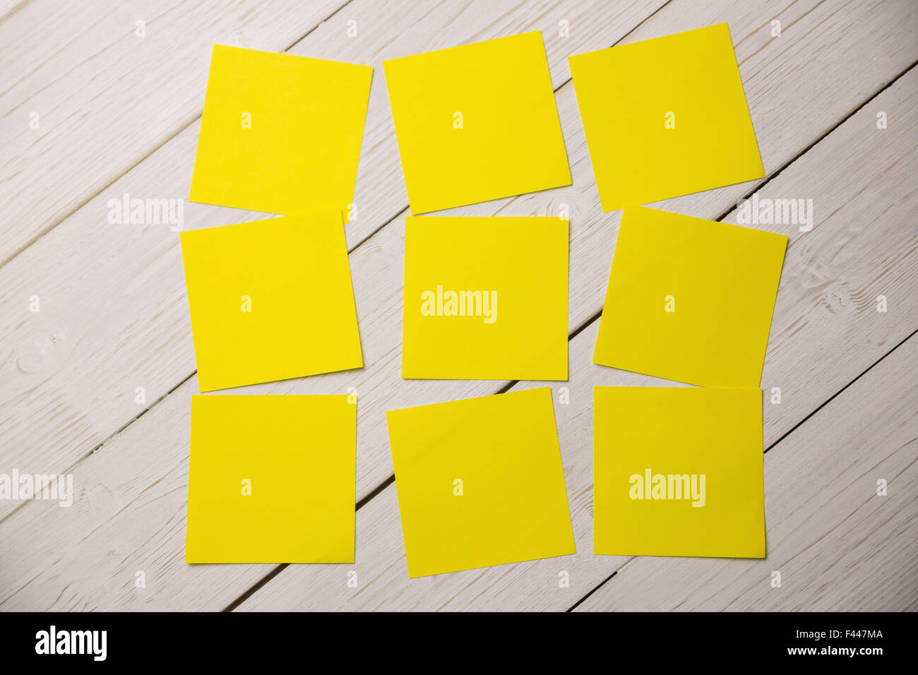 Yellow post its Stock Photo Alamy