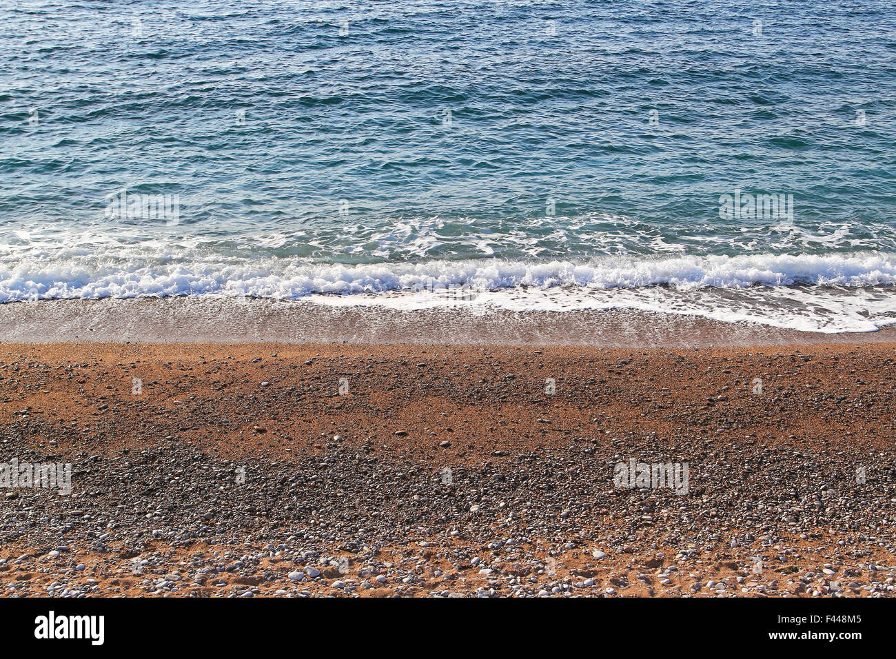 Gravel beach Stock Photo