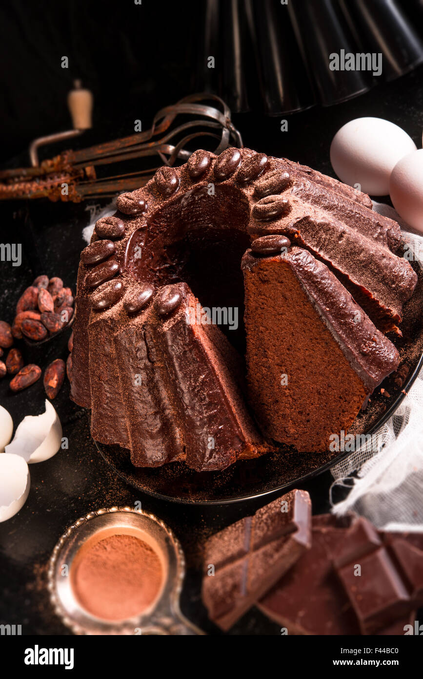 Chocolate cake Stock Photo