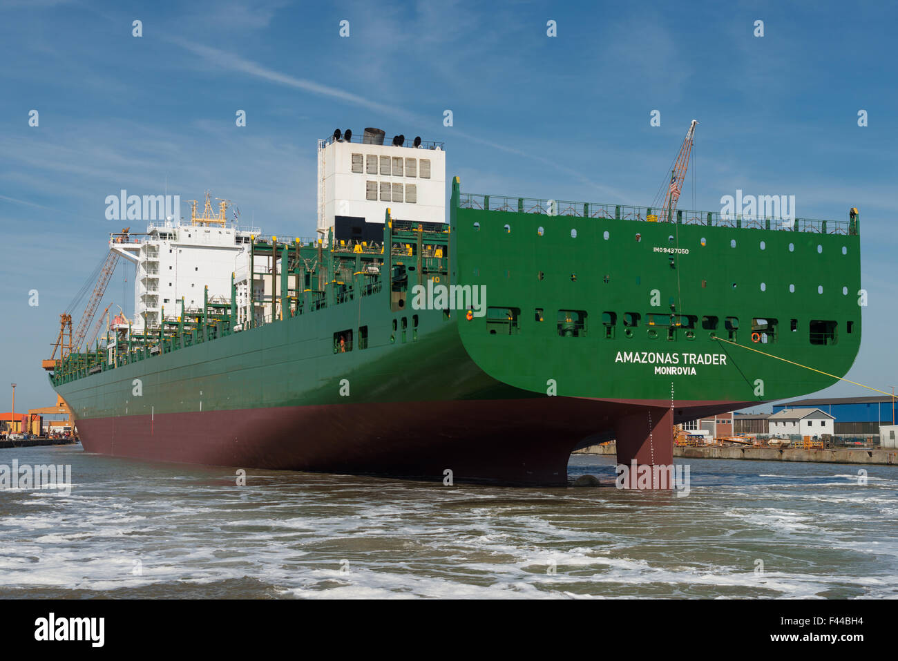 Vessel Amazonas Trader Stock Photo