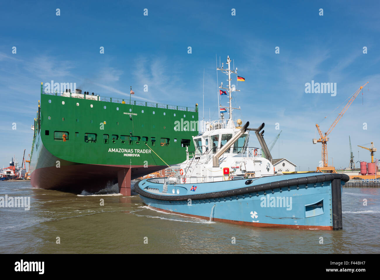 Vessel Amazonas Trader Stock Photo